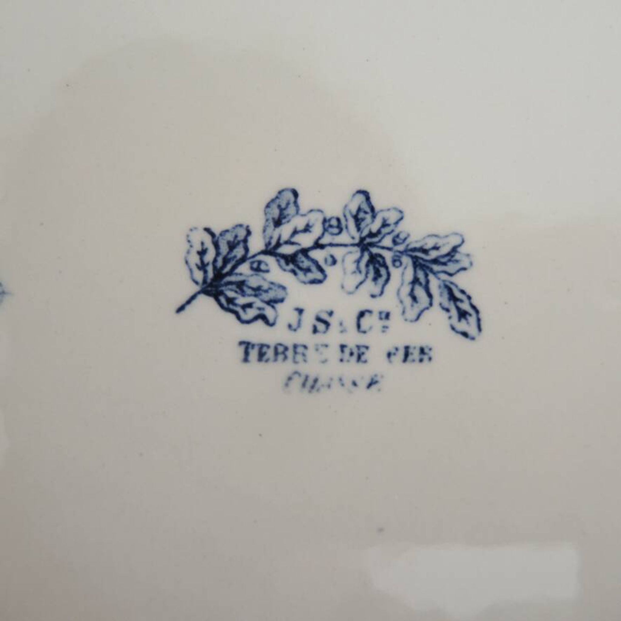 Old ironstone dish J S & Co – Hunting