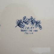 Old ironstone dish J S & Co – Hunting