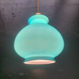Suspension en verre bleu