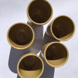 5 digoin cups speckled blond