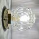 Vintage glass globe wall or ceiling light