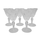 Lot of 5 glasses with ancient crystal port