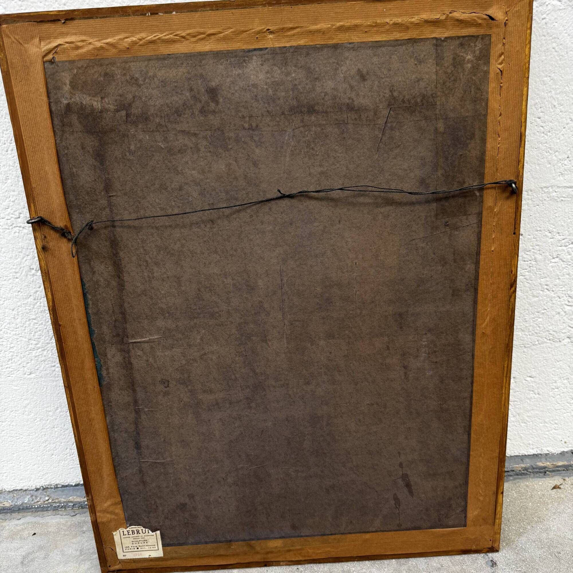 Superb antique mirror with a gilded frame – Maison Lebrun Paris (since 1847)