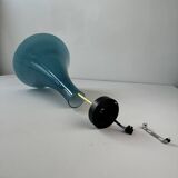 Antique vintage blue opaline chandelier