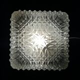 Cast glass square ceiling 21x21cm