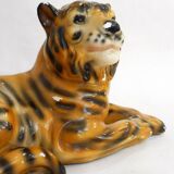 Reclining Tiger Sculpture