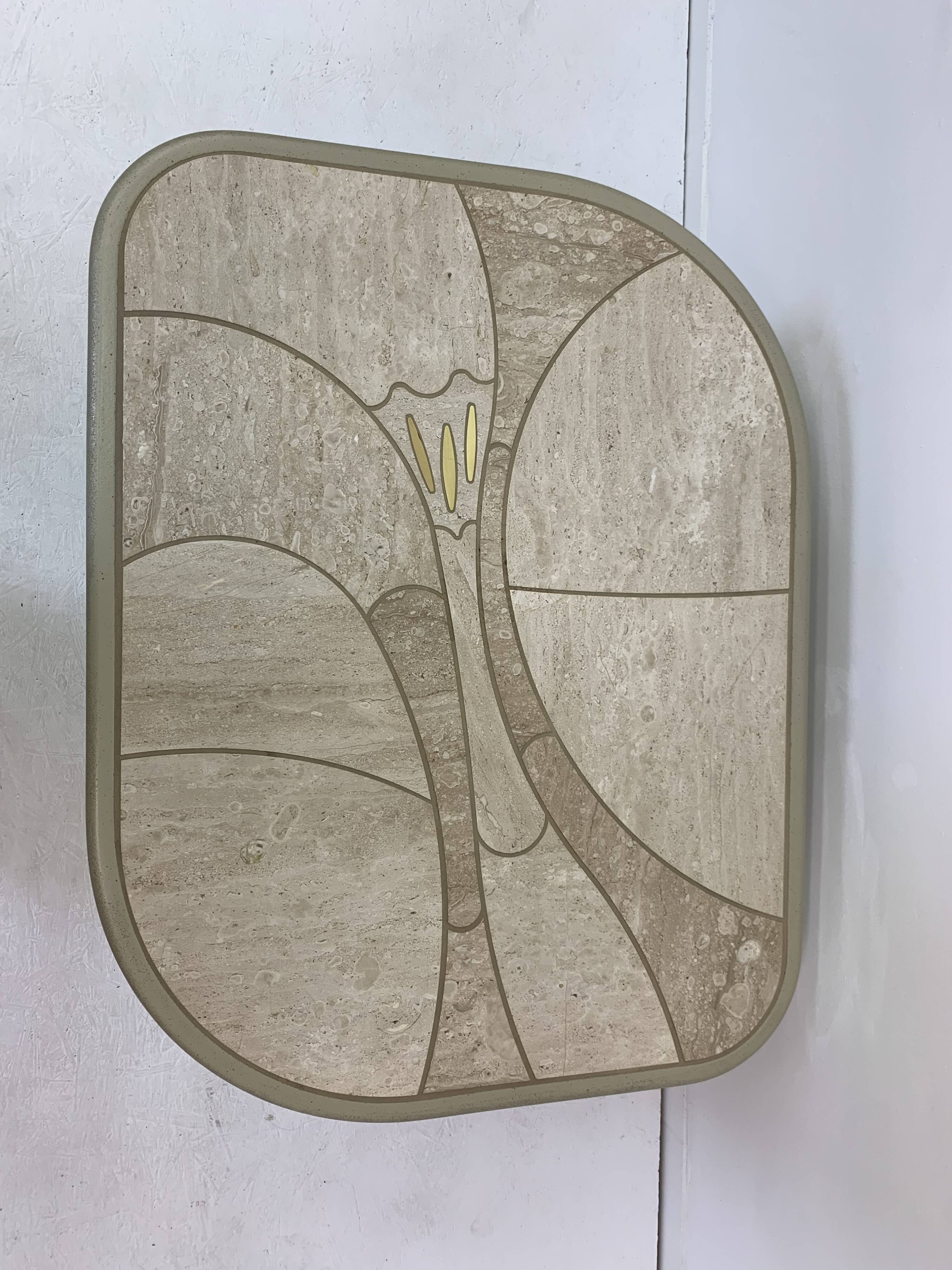 Mid-century design travertine coffee table, 1970’s