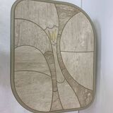 Table basse en travertin design milieu du siècle, années 1970