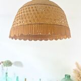 Suspension wicker cannage and bamboo