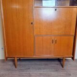 Vintage secretary cabinet from the 60s in teak