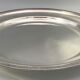 Round silver metal outline water leaf decoration, Félix Frères Goldsmith