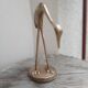 Vintage brass heron