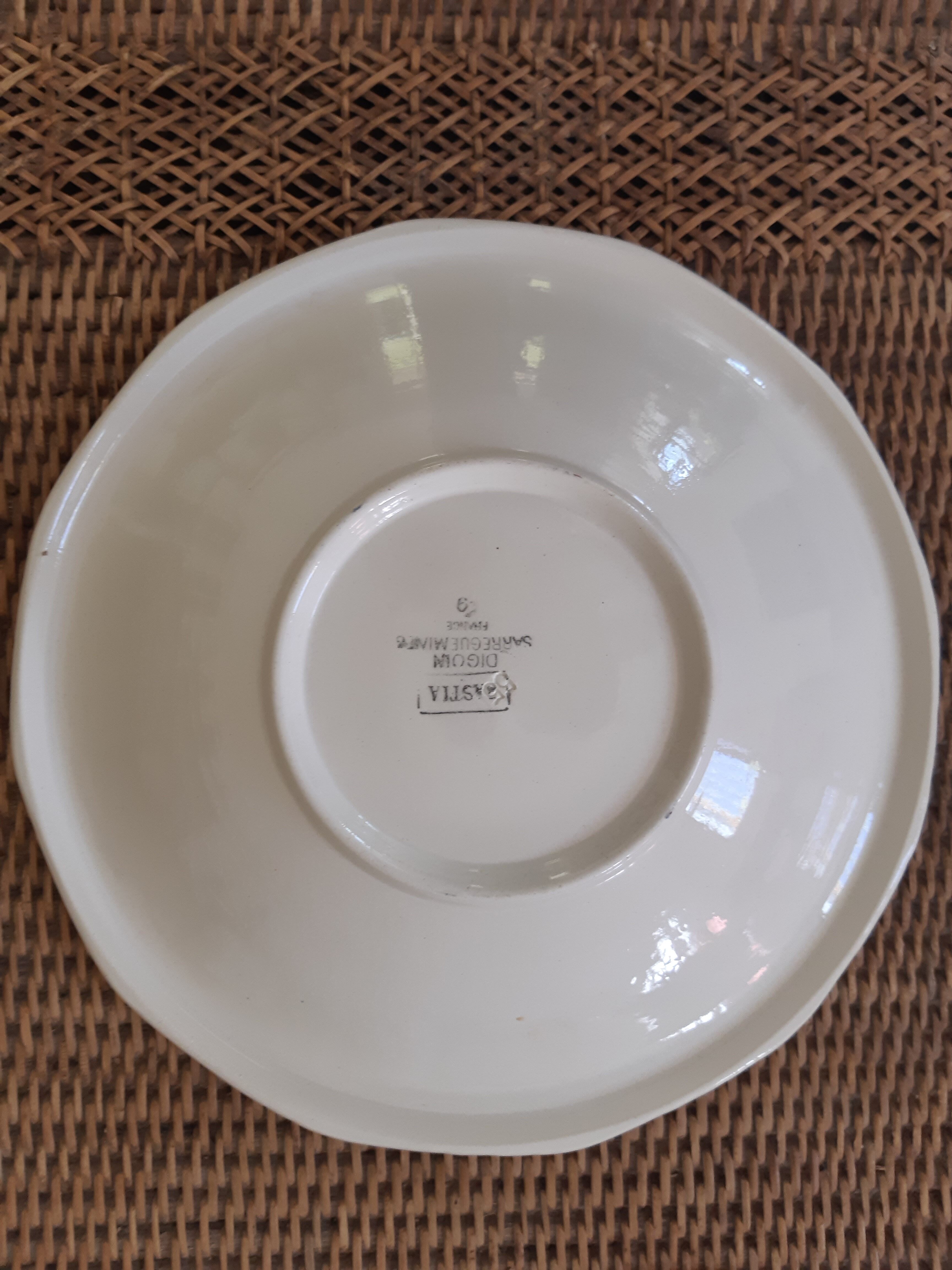 Dishes Bastia Digoin Sarreguemines