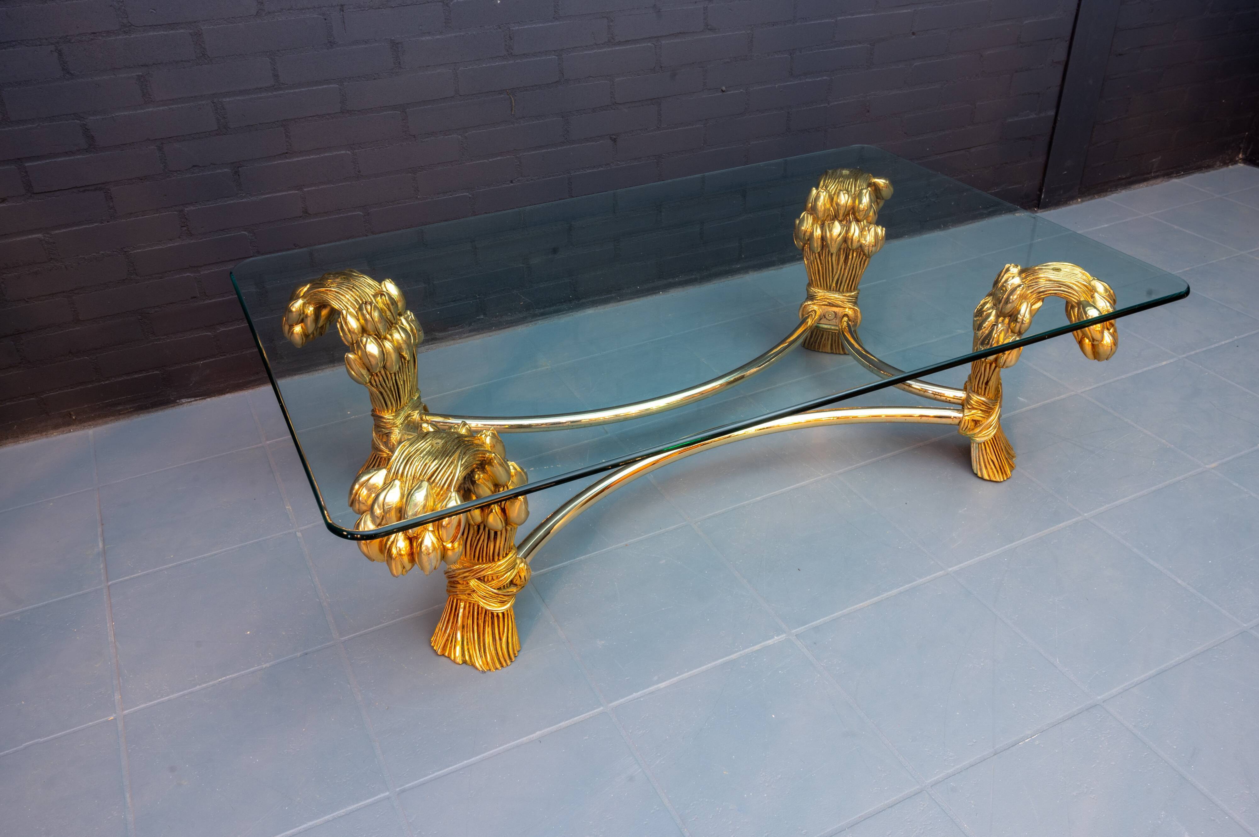 Vintage tulip coffee table, 1970