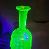 Old carafe yellow uralin