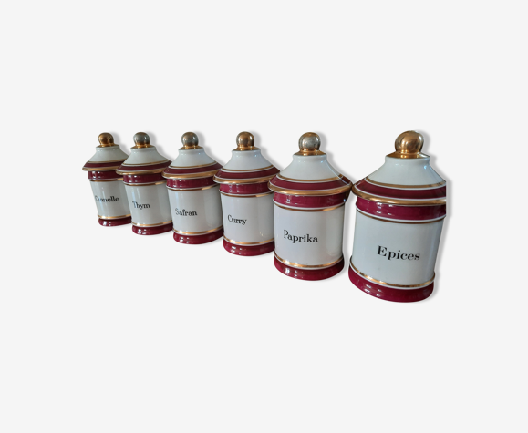 6 pots à épices Chauvigny