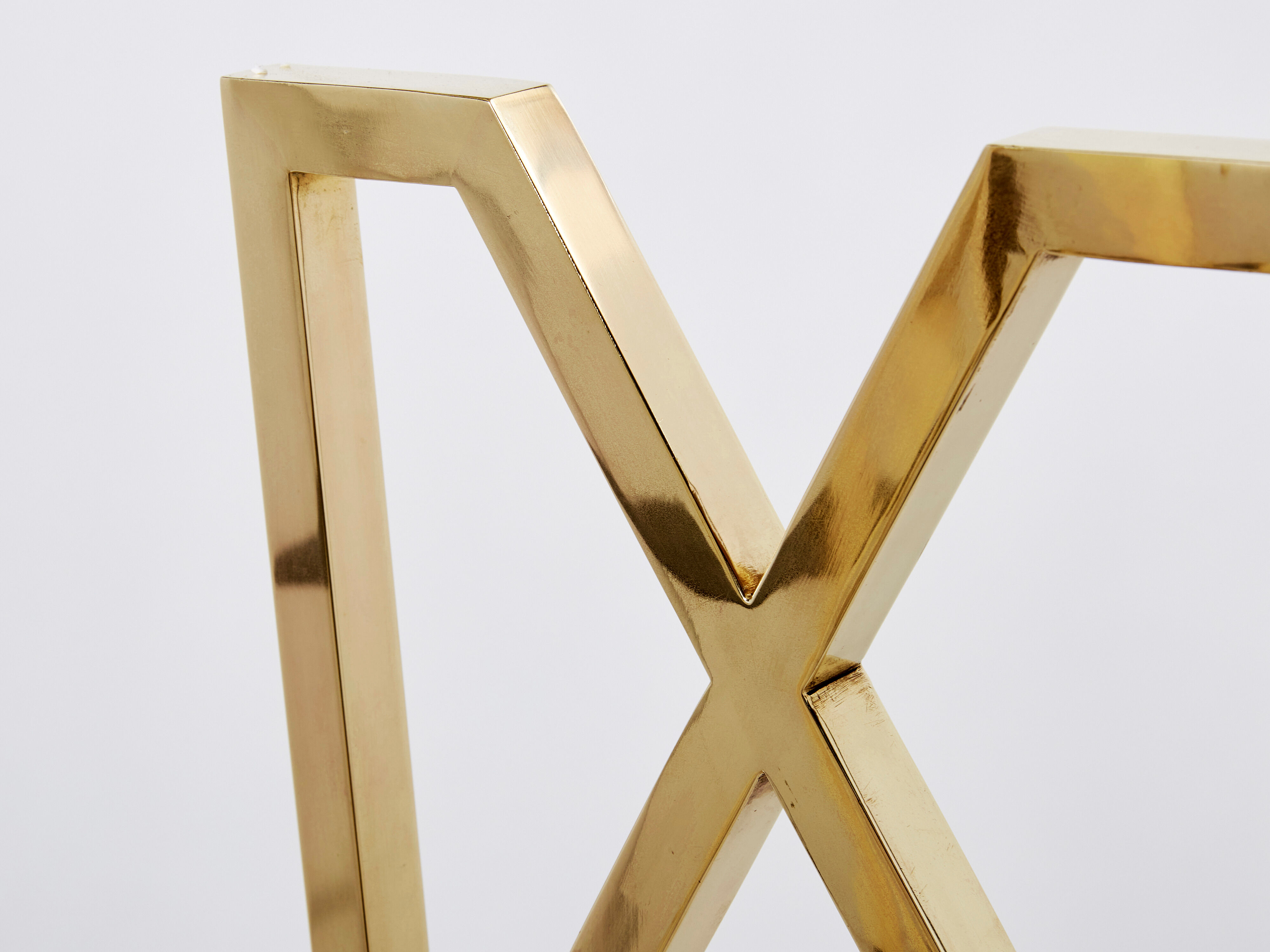 Pair of brass chairs Alain Delon for Jean Charles 1970