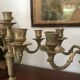 Pair of gilded bronze chandeliers