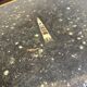 Ancienne table basse en bois et pierre fossil design Heinz Lilienthal 1980
