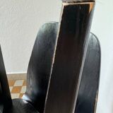 90s designer chairs in lacquered curved wood (X2)