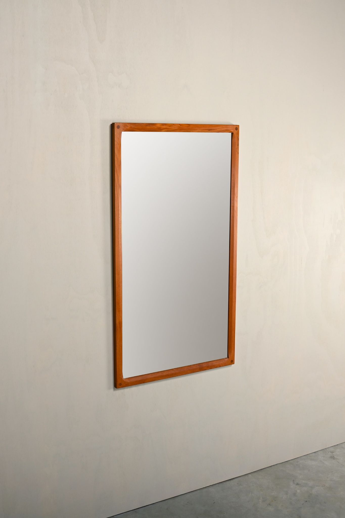 Kai Kristiansen Wall Mirror Model 166 in Teak for Aksel Kjersgaard, 1960s