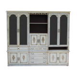 Bookcase rechampi off-white, Louis XVI style