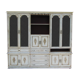 Bookcase rechampi off-white, Louis XVI style