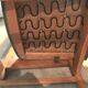 Set of 2 chairs with compass legs