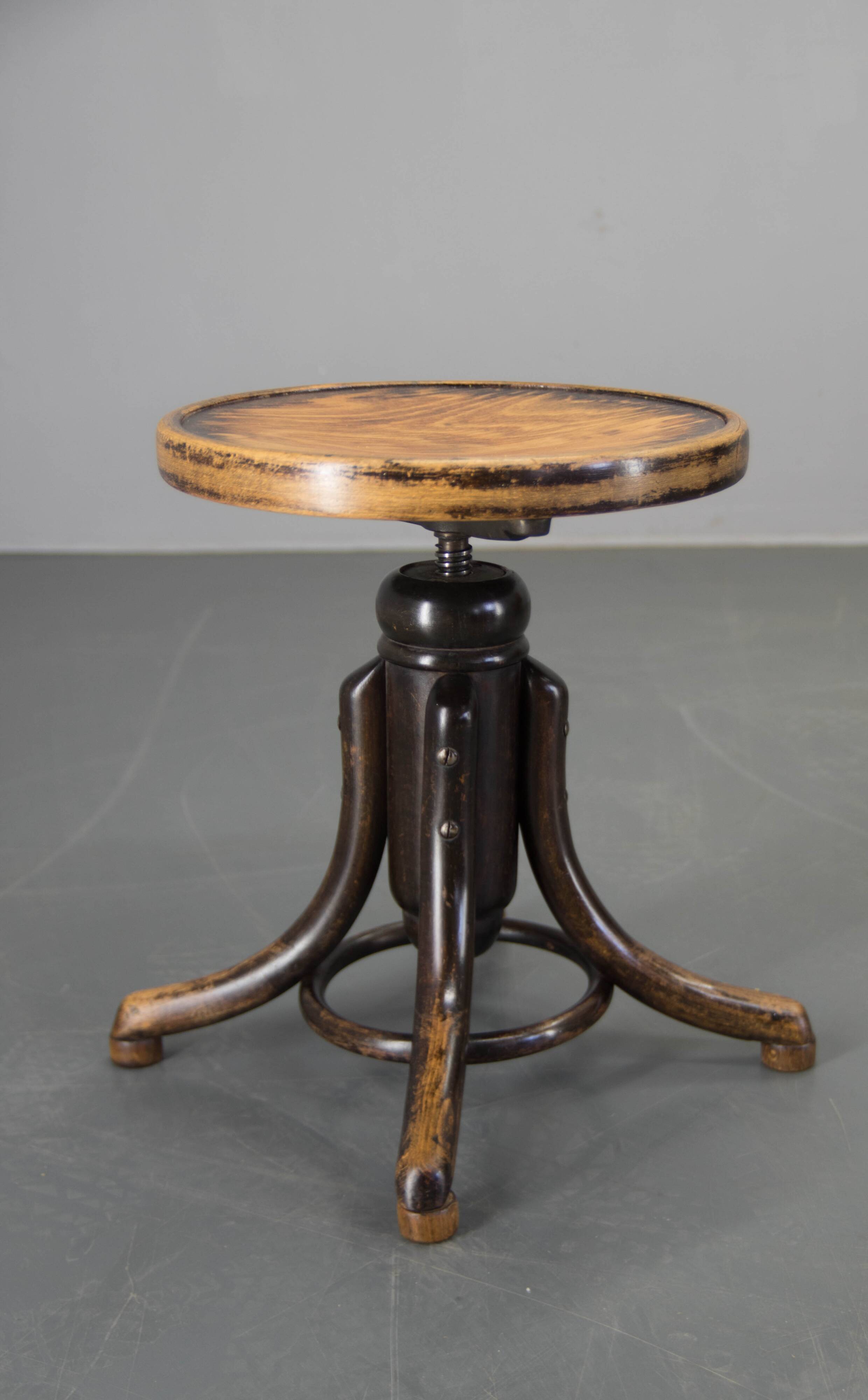 Tabouret de piano, Thonet, années 1920