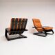 Reupholstered cognac coloured lounge chair, 1960s