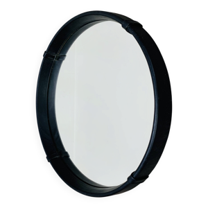Miroir en simili-cuir