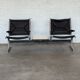 Vintage Eames airport lounge chair – 2 seats with integrated table