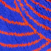 Psychedelic Wool Rug, Italy, 1970s