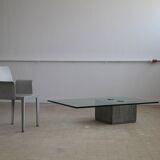 Table basse verre saporiti 1970