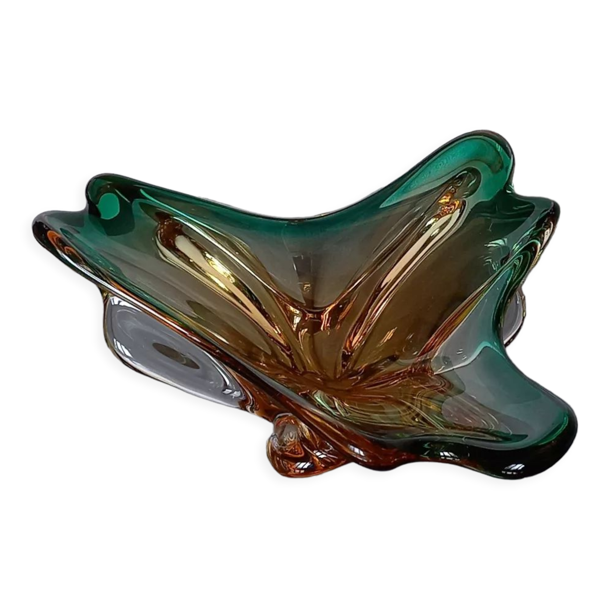 Centerpiece cutter, glass design Murano Sommerso