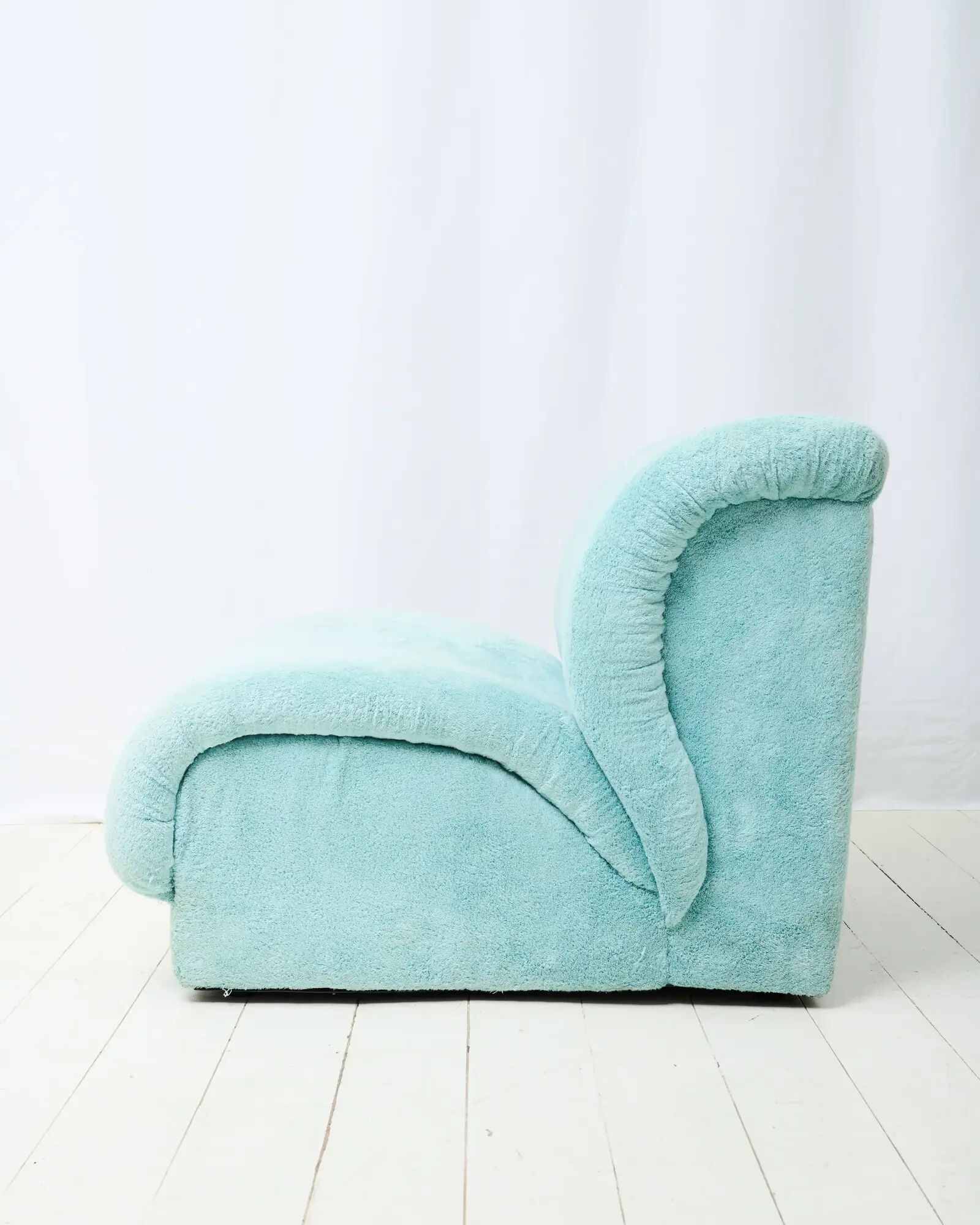 Blue armchair, Doimo Salotti, 1970s