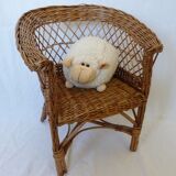 Rattan armchair years 60