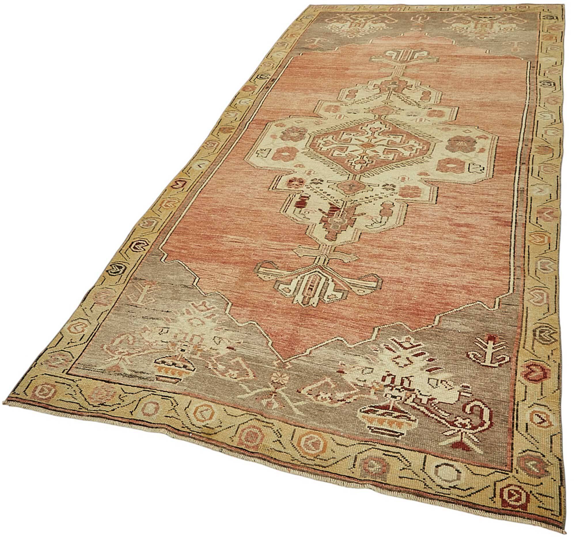 Turkish Vintage Anatolian Rug 150 cm x 338 cm