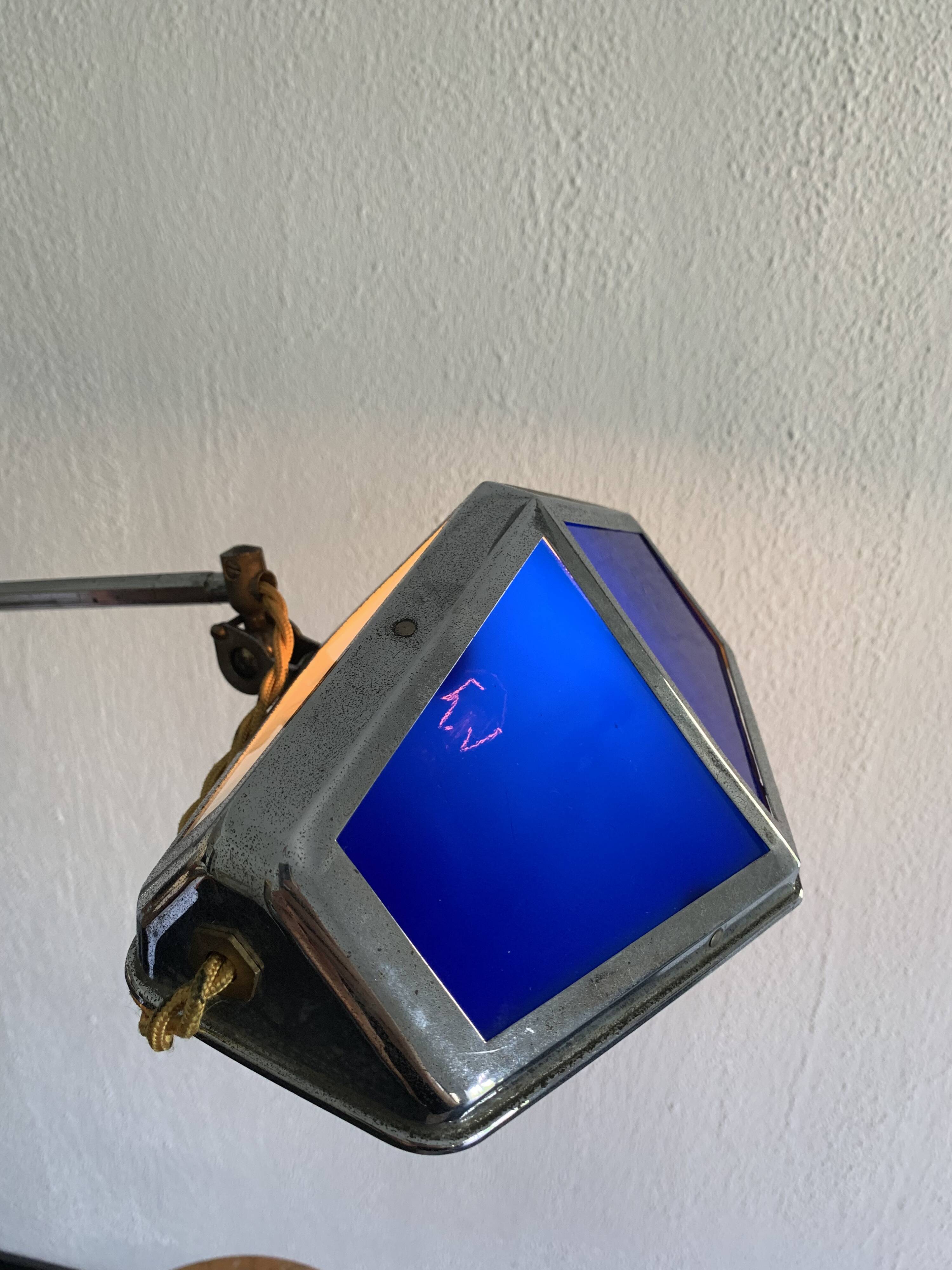 Large vintage 1920s Pirouett architect Art Deco lamp - 50 cm