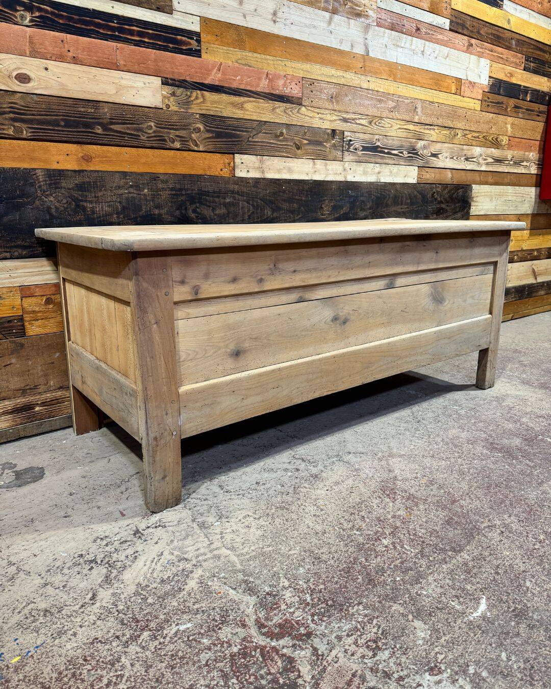 Antique chest in cherry wood