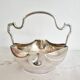 Antique silver-plated metal sugar bowl