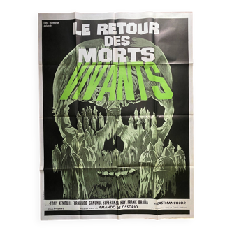Original cinema poster "Return of the Living Dead" Horror film 120x160cm 1973