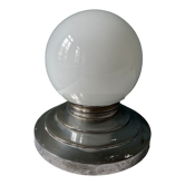 Ancien globe / plafonnier en opaline