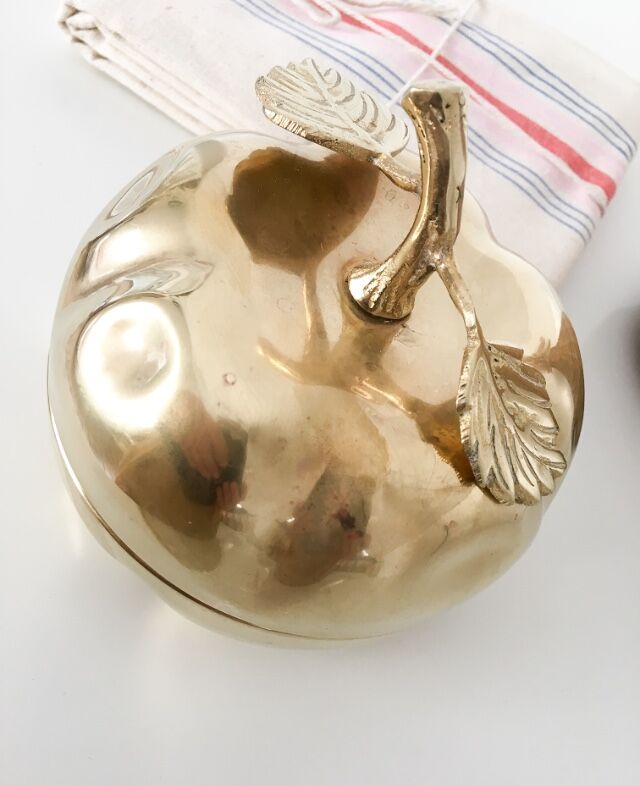 Brass apple box