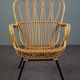 Fauteuil en rotin Dutch Design 1960