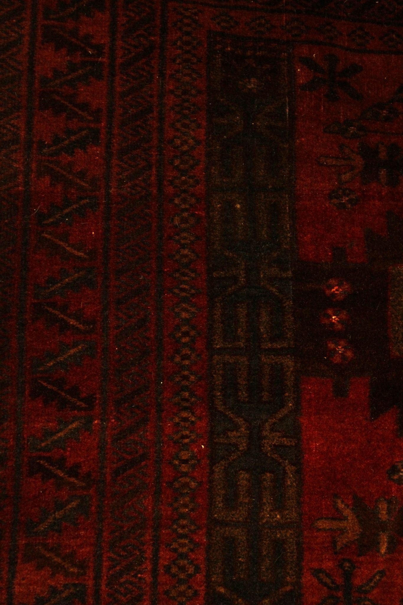 Traditional Handmade Persian Village Carpet Rug-100x183cm