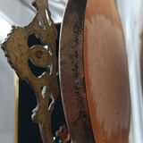 Louis XVI style hairdresser in brass and tempered glass