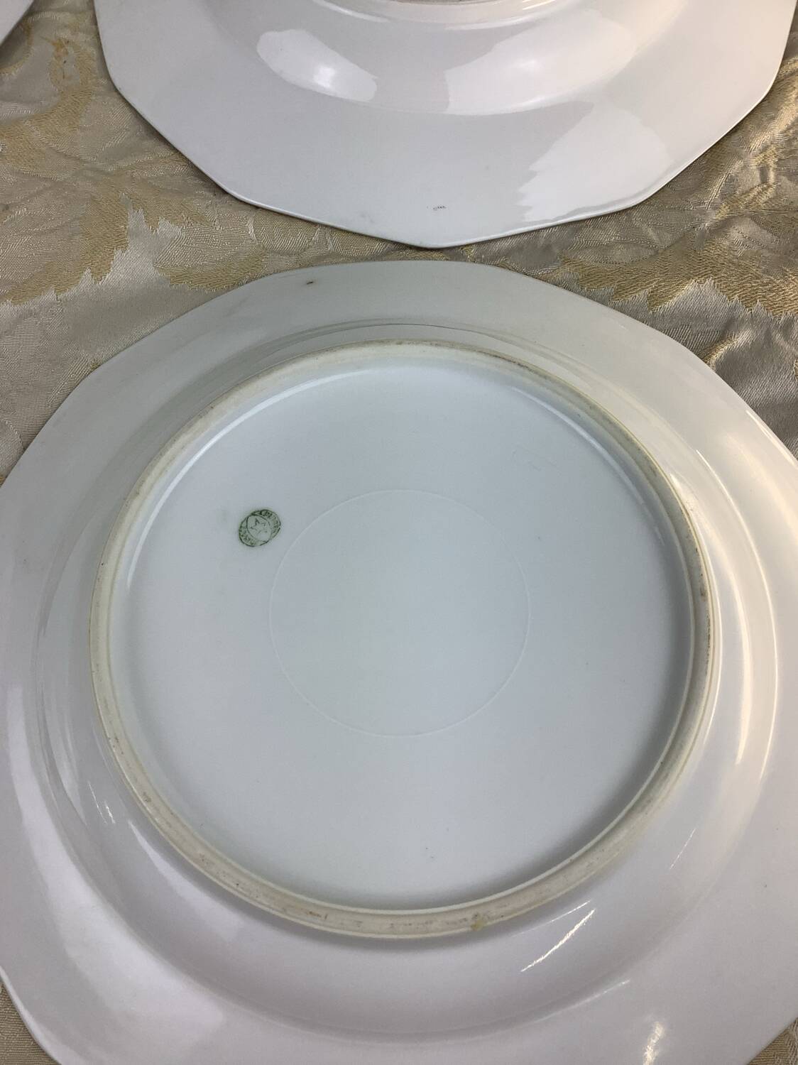 6 Deep Plates Porcelain Limoges France