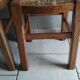 Paire de tabourets paille vintage