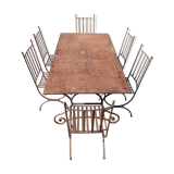 Salle a manger d été, table et 6 chaises